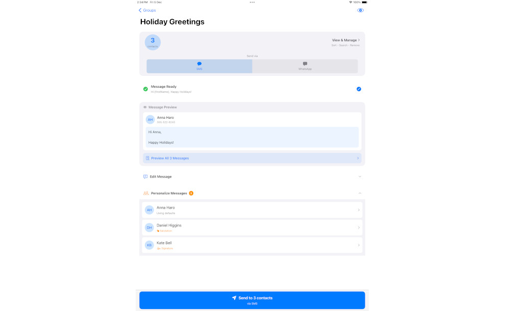 GreetFlow iPhone And iPad Apps
