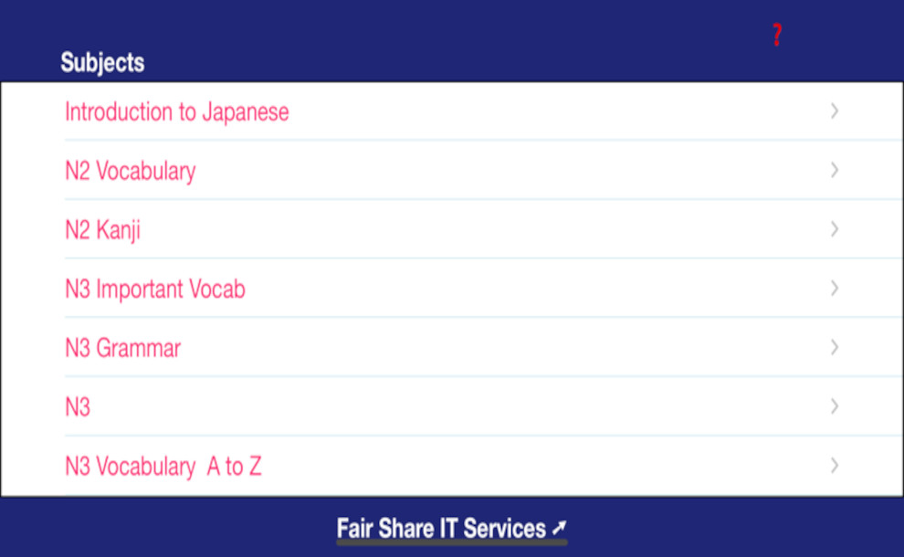 Nihongo Flash Cards iPhone educational apps